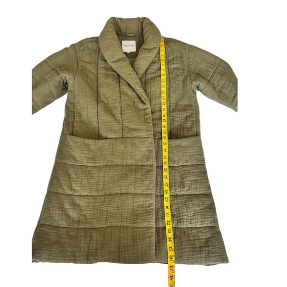 Madewell Light-spun Dumont Quilted Oversized Fit Olive/Green Jacket Size Small - Picture 10 of 16